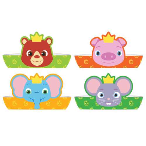 Cocomelon Paper Crown Hats